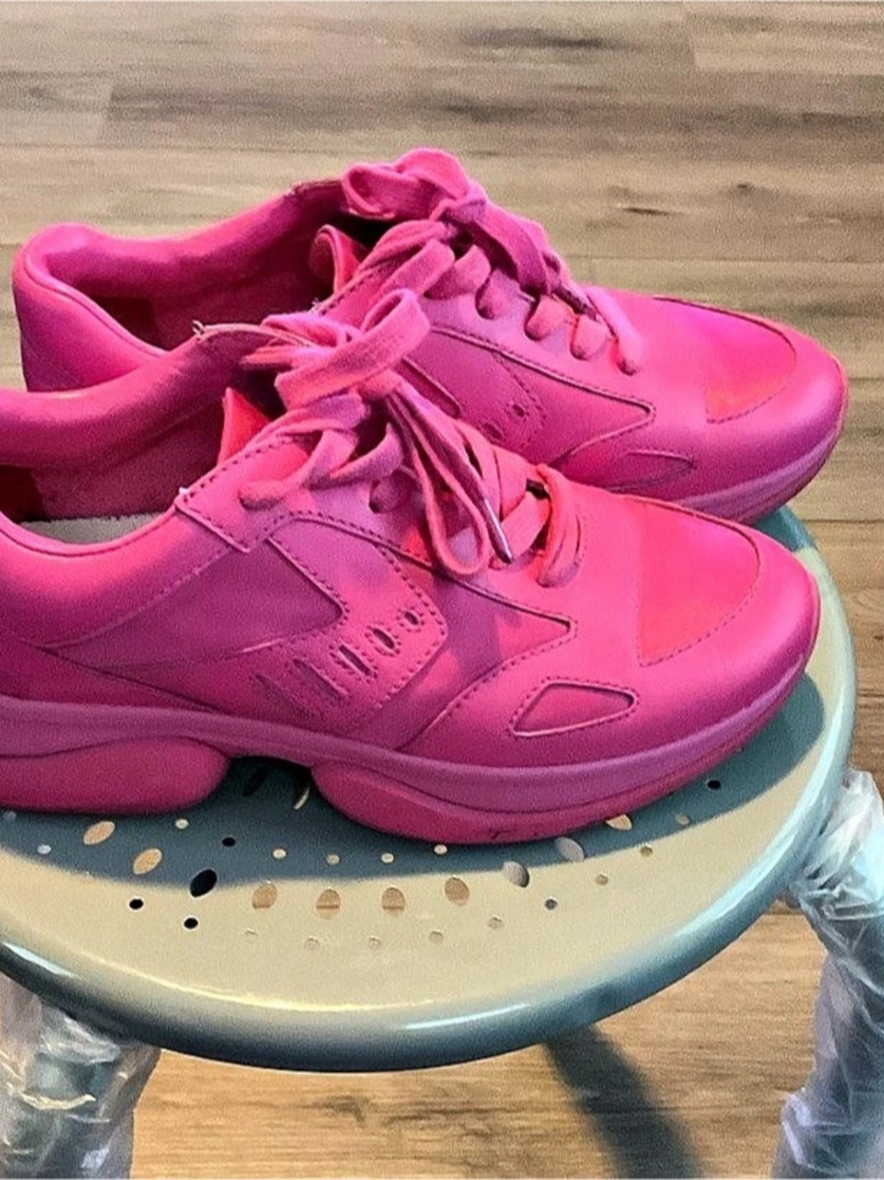 Tory Sport Bubble Sneaker Pink Leather Sneakers US 6.5